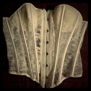 White lace corset